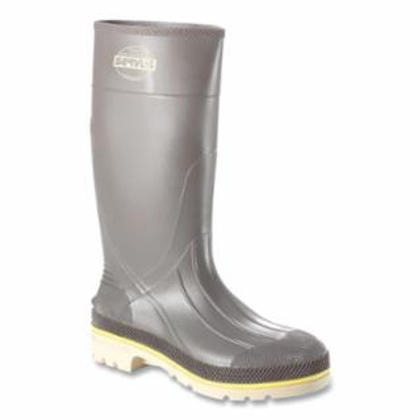 BUY PRO+ PVC STEEL TOE BOOTS, 15 IN H, SIZE 12, GRAY/YELLOW/BEIGE now and SAVE!