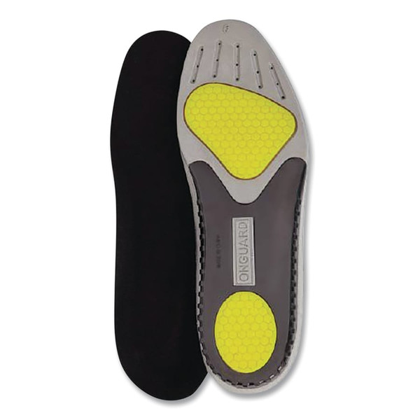 BUY DURAPRO INSOLES, MEN'S 7, THERMOPLASTIC POLYURETHANE, WHITE/BLACK/YELLOW now and SAVE!