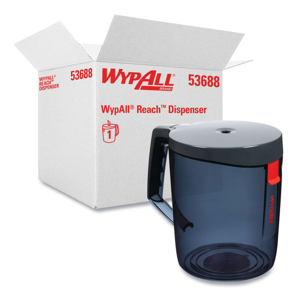 BUY REACH TOWEL SYSTEM DISPENSER, PORTABLE/MOUNTABLE, PLASTIC, BLACK, CENTER PULL now and SAVE!