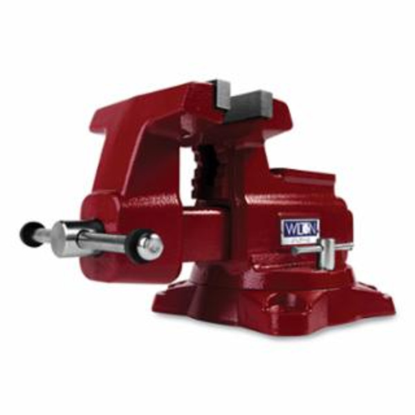 BUY UTILITY BENCH VISE, 6-1/2 IN JAW WIDTH, 4-1/4 IN THROAT DEPTH, 360 SWIVEL BASE now and SAVE!