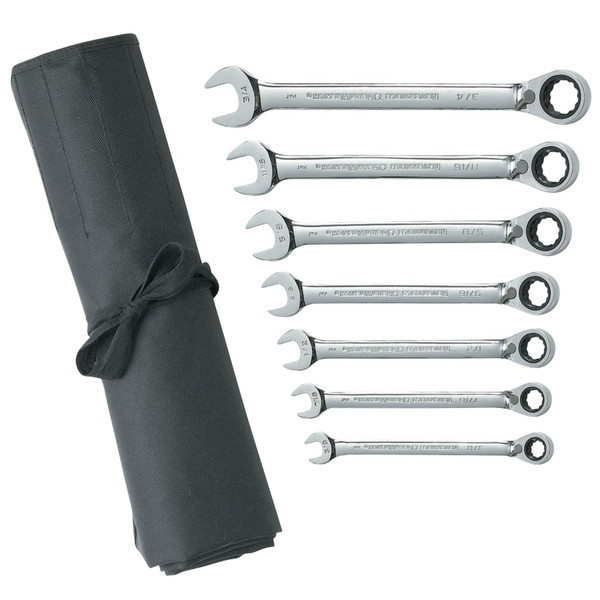 BUY 7 PC. REVERSIBLE COMBINATION RATCHETING WRENCH SETS, INCH now and SAVE!