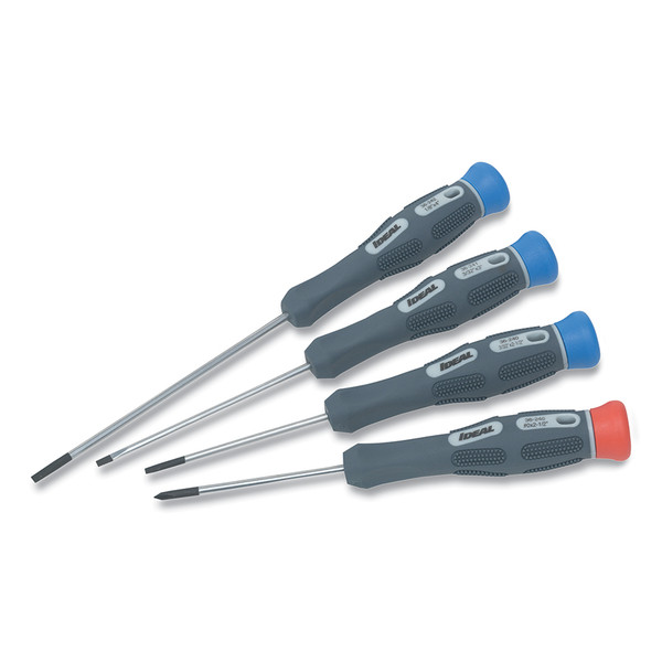 BUY 4 PC SLIM ELECTRONIC SCREWDRIVER SET, CABINET, PHILLIPS, 3/32 IN X 2-1/2 IN, 3/32 IN X 3 IN, 1/8 IN X 4 IN, #0 X 2-1/2 IN now and SAVE!