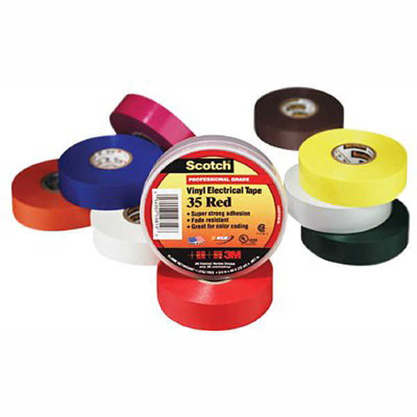 3M 112716 Vinyl Electrical Color Coding Tape 35, 3/4 in x 66 ft, Violet, 1 Roll