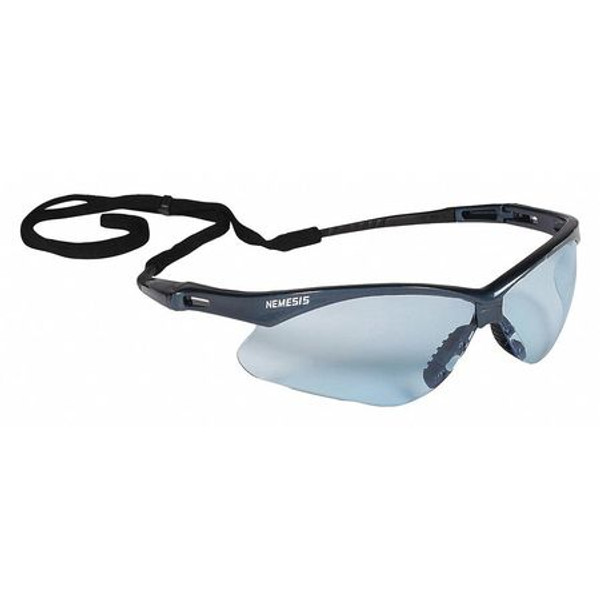 NEMESIS 19639 BLUE FRAME SAFETY GLASSES LIGHT BLUE LENS - SOLD PAIR