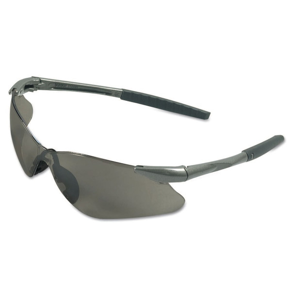 NEMESIS 20470 VL SAFETY GLASSES GUNMETAL FRAME CLEAR  - SOLD PAIR