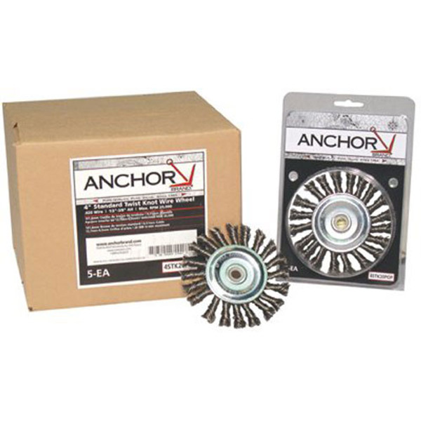 ANCHOR BRAND R4K58S Knot Wheel Brushes - SOLD PER 1 EACH