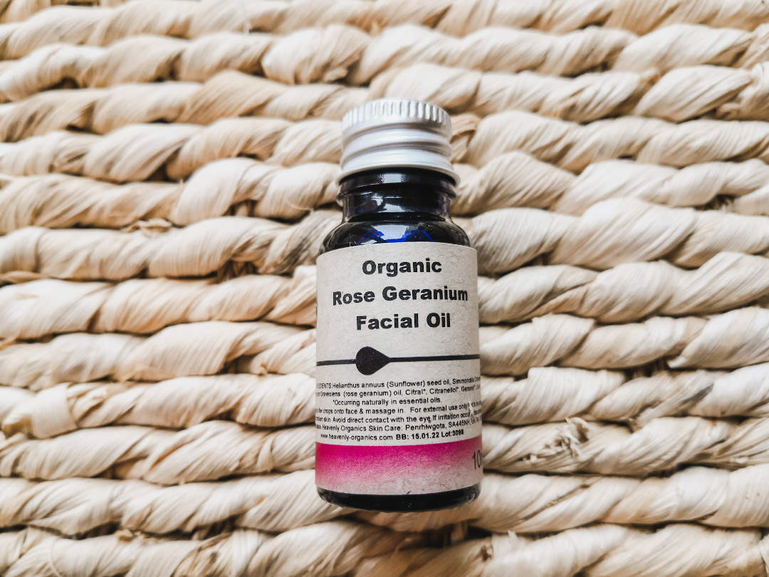 Organic Rose Geranium Facial Oil 10ml taster