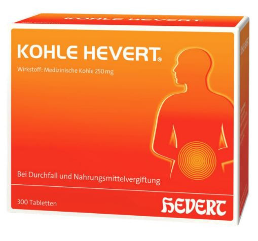 Hevert Kohletabletten (Charcoal Tablets) 300st