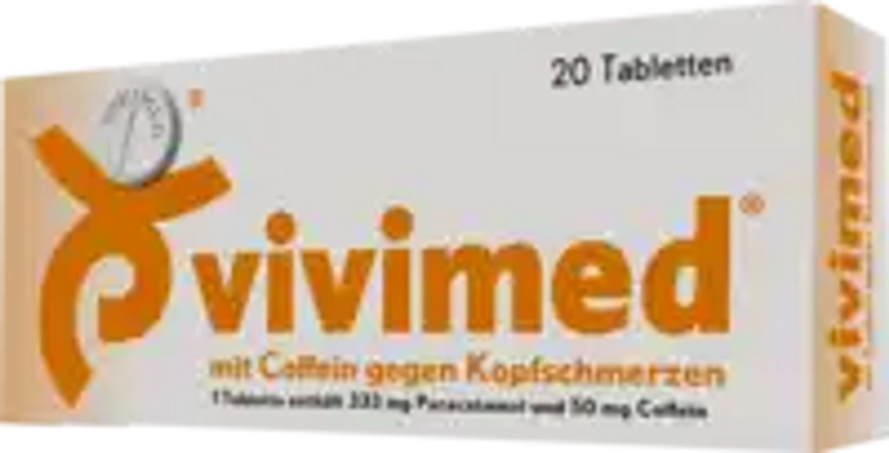 Vivimed Mit Coffein Gg. Kopfschmerz Tabletten (Headache tablets w/Caffeine) 20st Vivimed Mit Coffein Gg. Kopfschmerz Tabletten (Headache tablets w/Caffeine) 20st