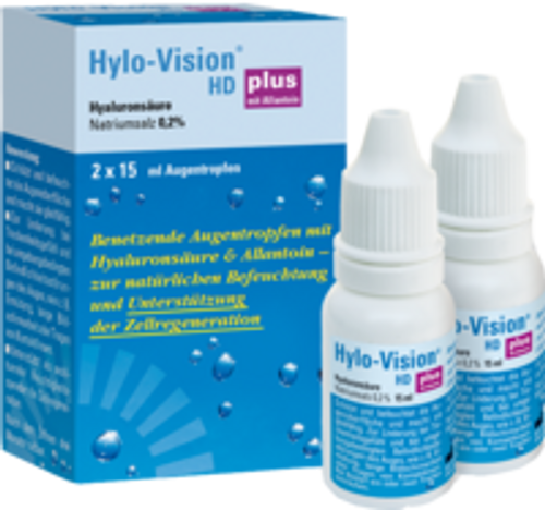 Hylo-Vision HD Plus Augentropfen (Eye Drops) 2 x 15ml Bottles