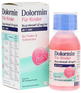 Dolormin für Kinder (Children Ibuprofen Juice) 40mg 100ml