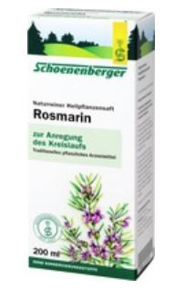 Schoenenberger Rosmarin Saft (Rosemary Juice) 200ml
