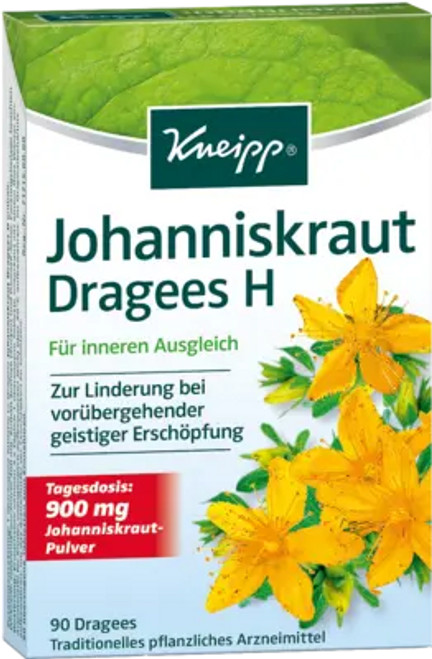 Johanniskraut Dragees H (St. John's Wort Coated Tablets) 90st