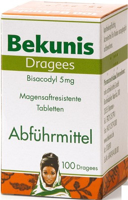 Bekunis Dragees (Coated Tablets) Bisacodyl 100 x 5mg