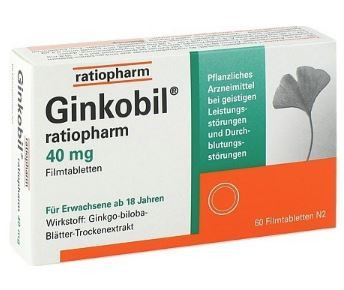 Ginkobil Ratiopharm Filmtabletten (Coated Tablets) 40mg x 60st