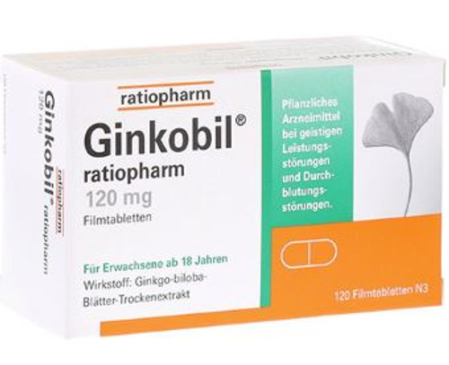 Ginkobil Ratiopharm Filmtabletten (Coated Tablets) 120mg x 120st