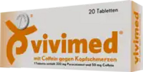 Vivimed Mit Coffein Gg. Kopfschmerz Tabletten (Headache tablets w/Caffeine) 20st Vivimed Mit Coffein Gg. Kopfschmerz Tabletten (Headache tablets w/Caffeine) 20st