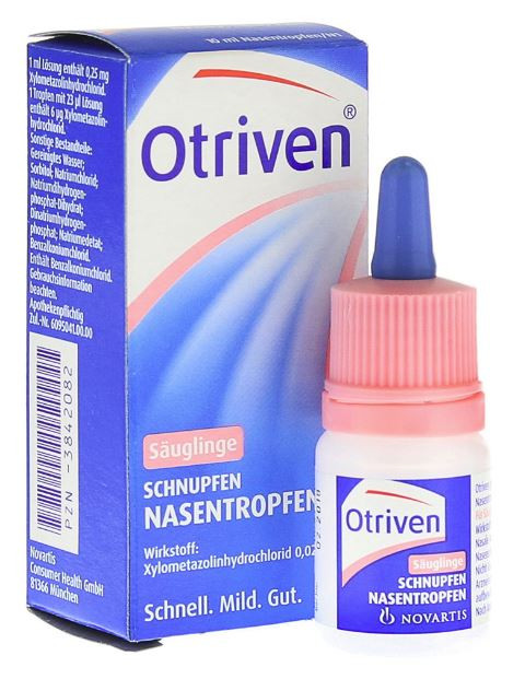 Otriven Nasentropfen 0.025 % für Säuglinge (Nose Drops against colds for Infants) 10ml