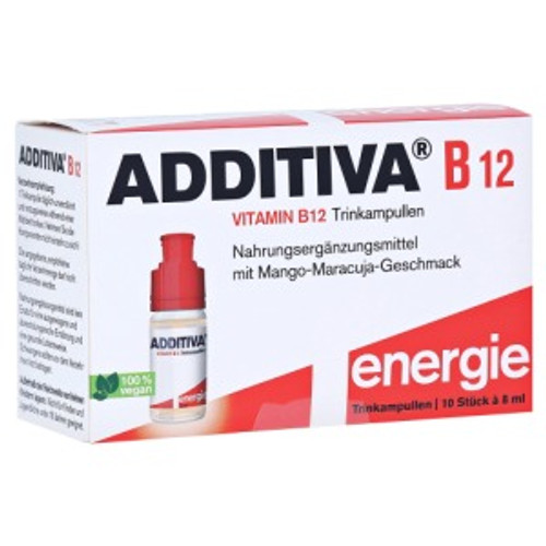 Additiva Vitamin B12 Trinkampullen (Drinking Ampoules) 10 x 8ml Additiva Vitamin B12 Trinkampullen (Drinking Ampoules) 10 x 8ml