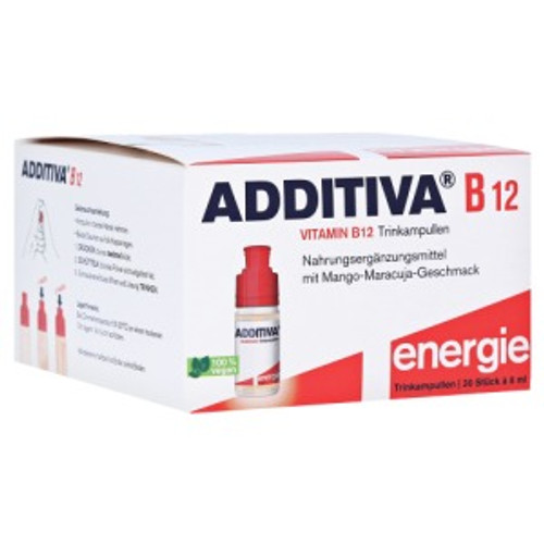Additiva Vitamin B12 Trinkampullen (Drinking ampoules) 30 x 8ml Additiva Vitamin B12 Trinkampullen (Drinking ampoules) 30 x 8ml
