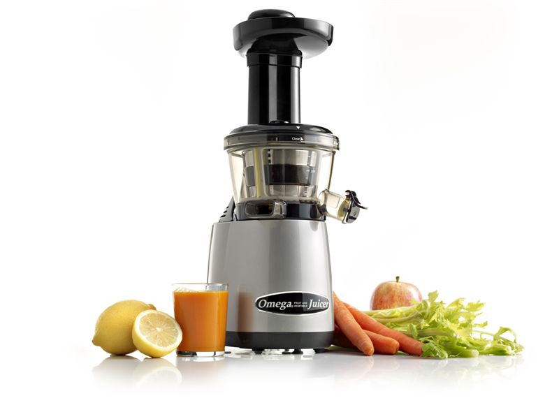 Omega VRT400HD Vertical Slow Juicer in Silver Juicers.ie