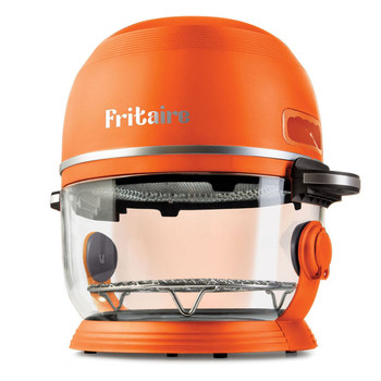 Fritaire Self-Cleaning Glass Bowl Air Fryer in Orange