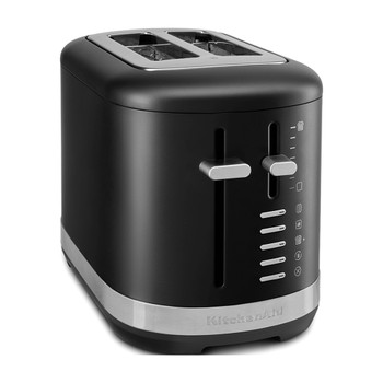 KitchenAid Manual Control 2-slice Toaster in Matte Black - 5KMT2109BBM
