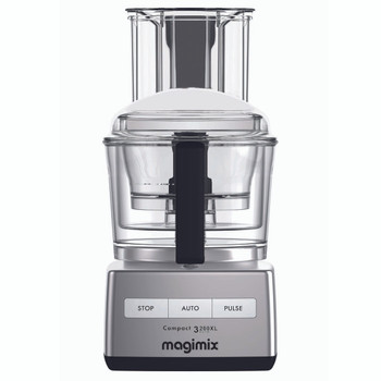 Magimix 3200XL Compact Food Processor 18371 in Satin Matte Chrome