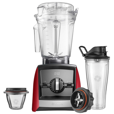 Vitamix Ascent 2500i Blender in Red with 225ml Bowl & 600ml Cup Starter Kit