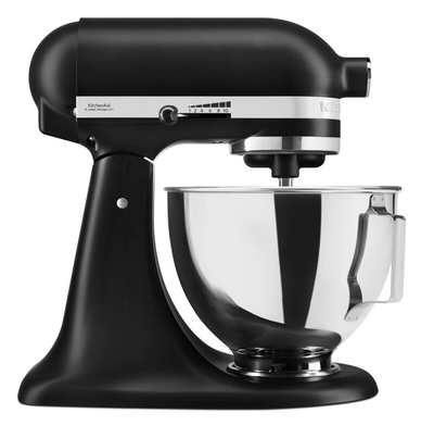 KitchenAid 4.3L Tilt-Head Stand Mixer in Matte Black - 5KSM95PSBBM