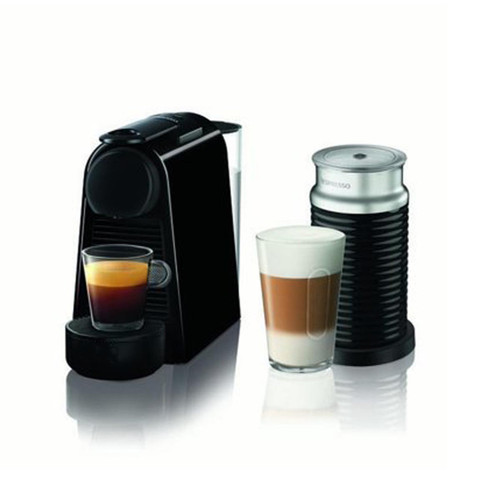 Nespresso Essenza Mini + Aeroccino3 Coffee Machine by Magimix in Black
