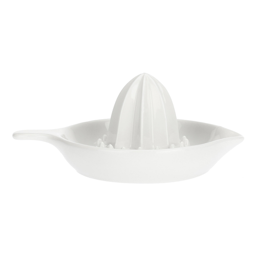 La Porcellana Bianca Ceramic Citrus Juicer Bowl in White