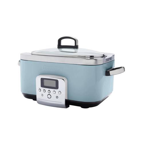 GreenPan Elite Slowcooker 6L in Blue Haze