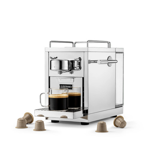 Sjostrand Original 2.0 Capsule Coffee Machine in Steel