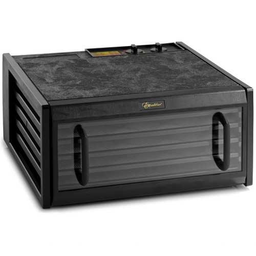 Excalibur 5-Tray Dehydrator with 26hr Timer & Clear Door in Black