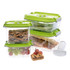 Status 5-Piece Set of Smaller Rectangular Vacuum Containers in Green