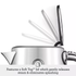 Sage the Soft Top Luxe Kettle in Brushed Stainless Steel - BKE735BSSUK