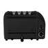 Dualit 4 Slot Stealth Classic Toaster in Matte Black
