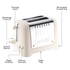 Dualit 2-Slice Lite Toaster in Canvas White with Warming Rack