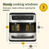 Cuisinart 13.2L Tri-zone air fryer in Stainless Steel