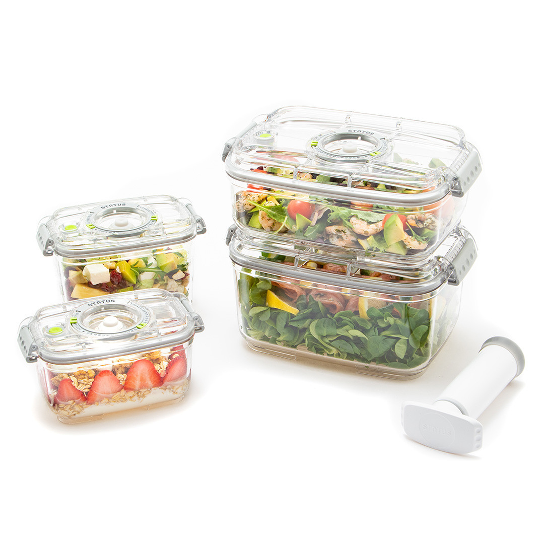 Status 5-Piece Set of Smaller Full Tritan Vacuum Containers