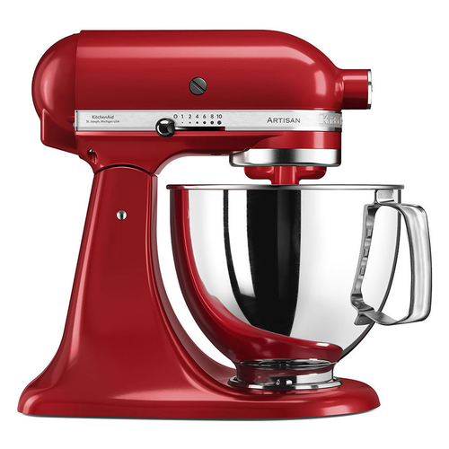 KitchenAid 5KSM125BER Artisan Stand Mixer in Empire Red Juicers.ie