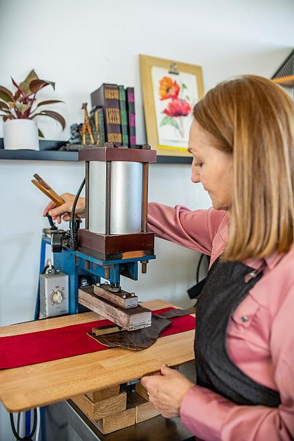 Monogram Leather Items - Blind Debossing