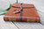 Handstitched spine on genuine leather Guest Book. Stitched with Italian Aurafill thread.