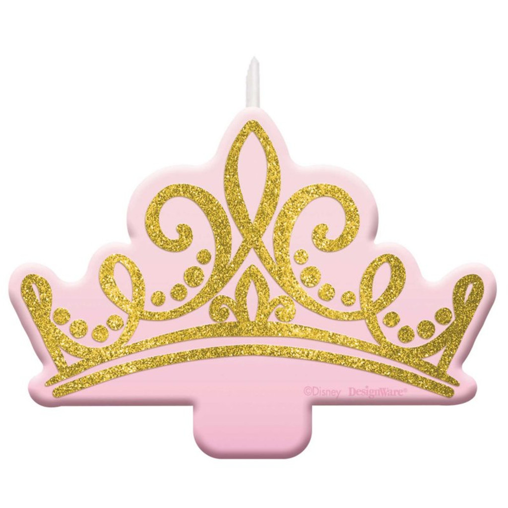 Disney Princess Once Upon a Time Glitter Birthday Candle