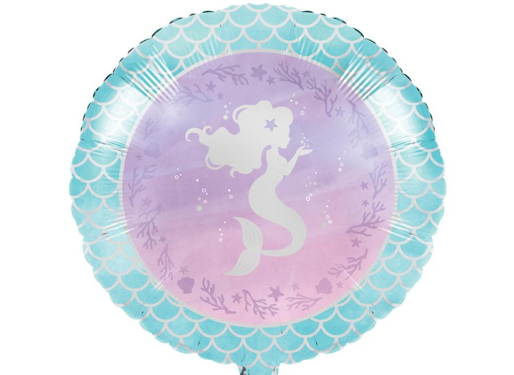 Mermaid Shine 45cm Iridescent Foil Balloon