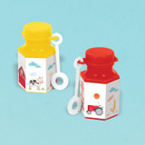 Barnyard Farm Animal Birthday Mini Bubble Favours - 8 Pack Barnyard Farm Animal Birthday Mini Bubble Favours - 8 Pack