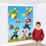 Super Mario Brothers Wall Decorating Kit - 4 Pieces
