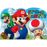 Super Mario Brothers Invitations with Envelopes - 8 Pack