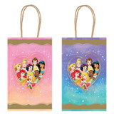 Disney Princess Once Upon a Time Paper Kraft Loot Bags - 8 Pack